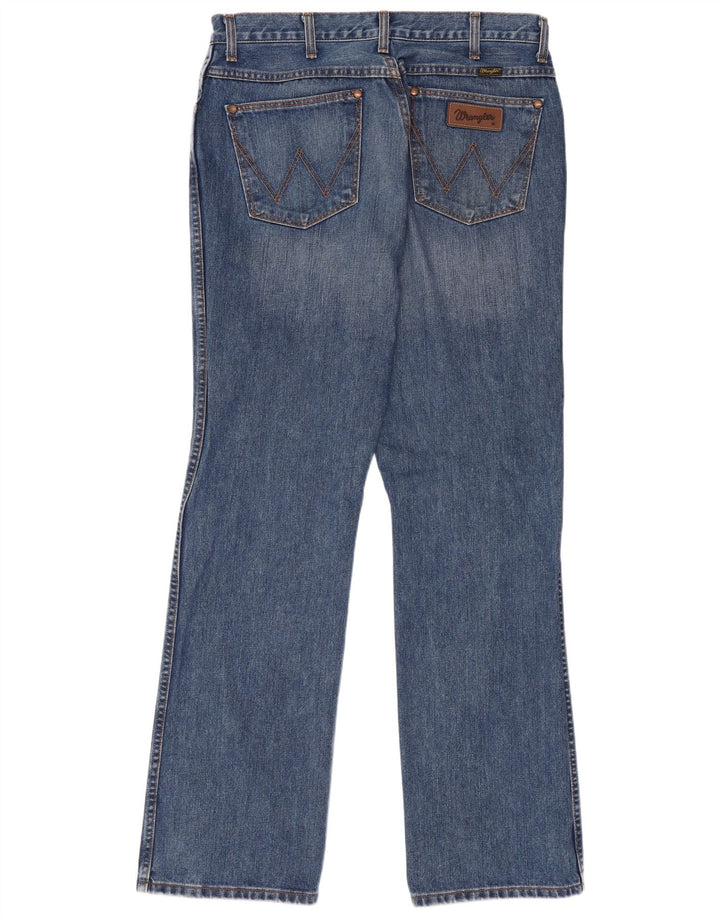 Wrangler Straight Jeans til mænd W34 L34 blå bomuld