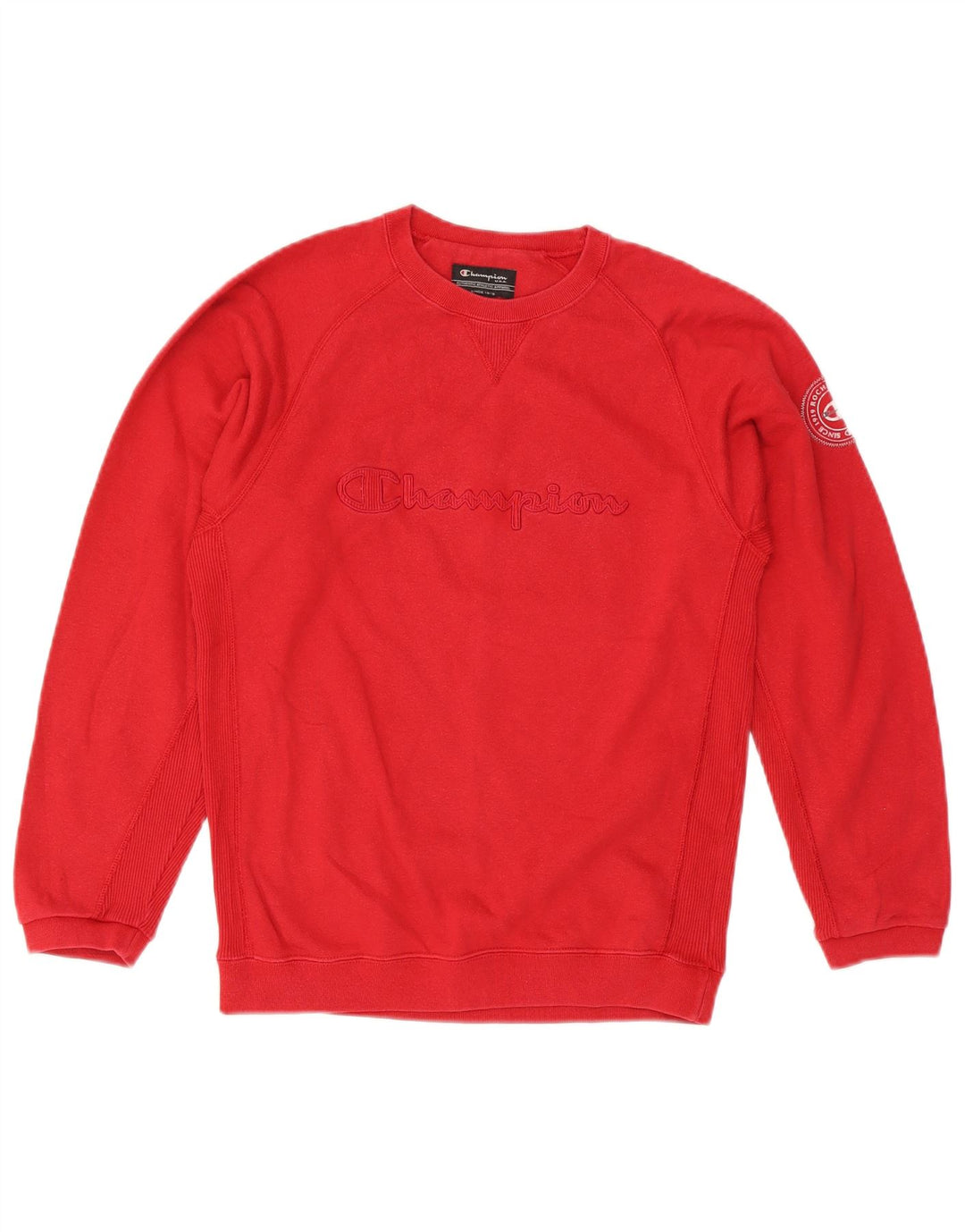 Champion Boys Grafisk Sweatshirt Jumper 11-12 år Rød Bomuld