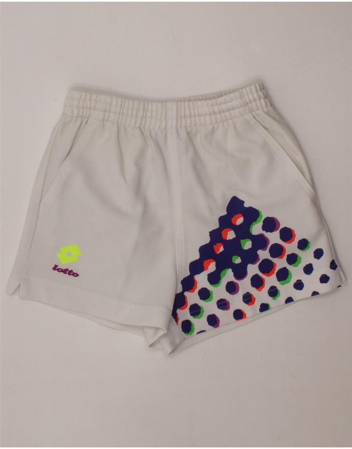 LOTTO Piger Grafiske Sportsshorts 9-10 År Stor Hvid Polyester