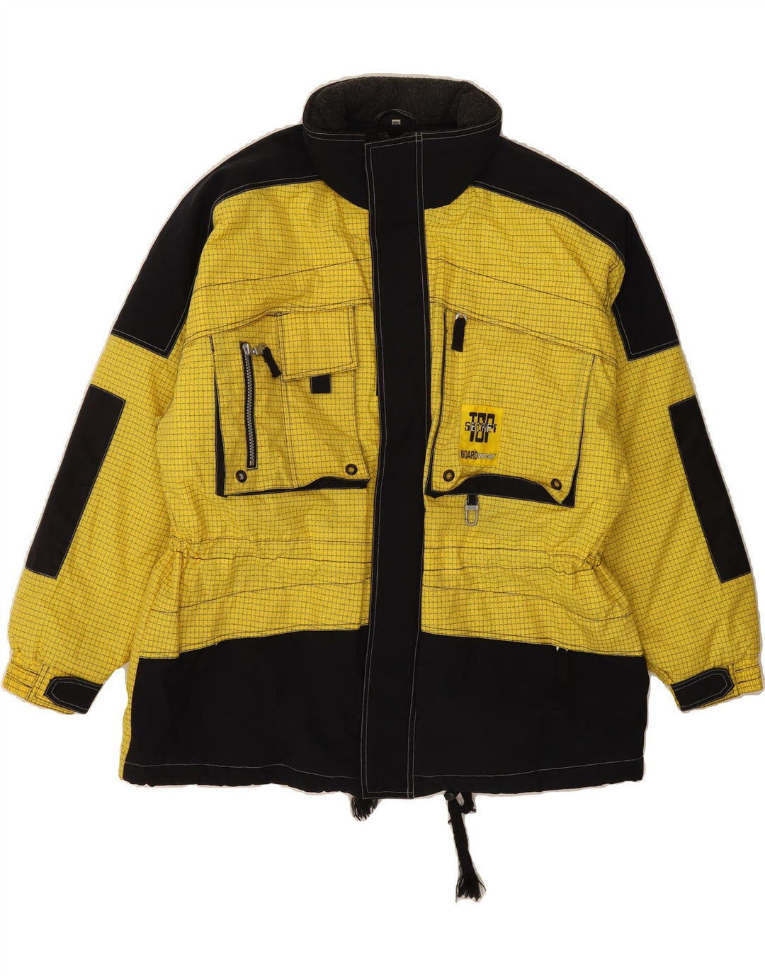 RODEO Boys Oversized Windbreaker Jacket 15-16 Years Yellow Colourblock Vintage Rodeo and Second-Hand Rodeo from Messina Hembry 