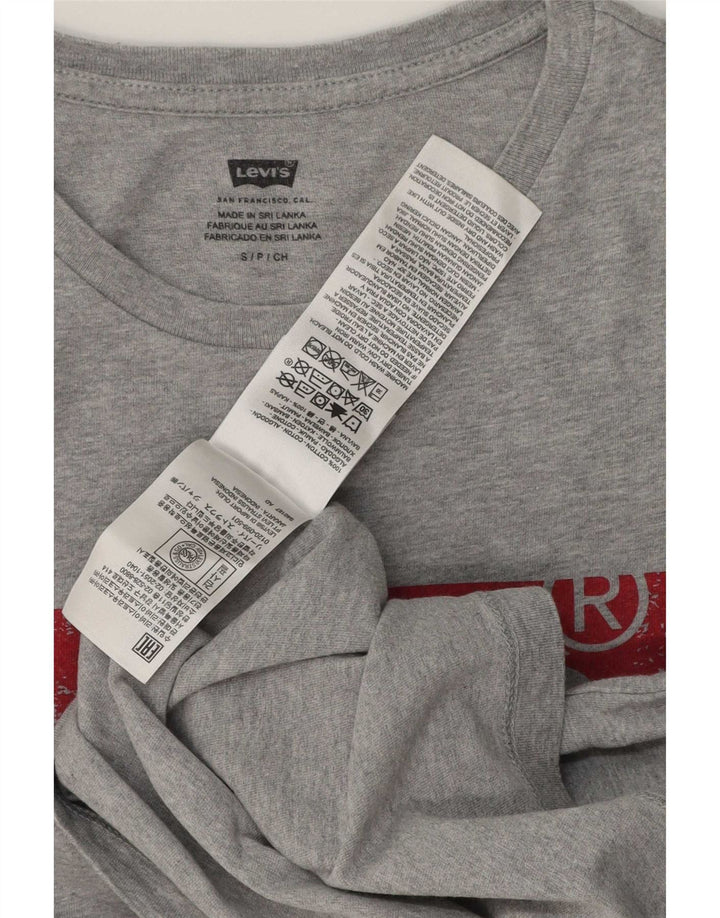 Levi's Herre grafisk T-shirt top lille grå bomuld