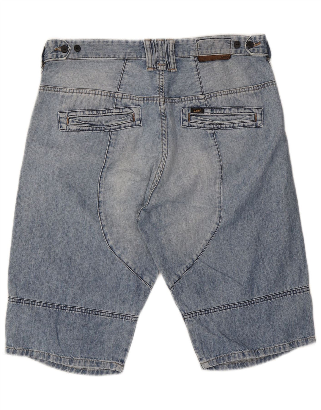 Lee Herre Denim Shorts W34 Large Blue Cotton