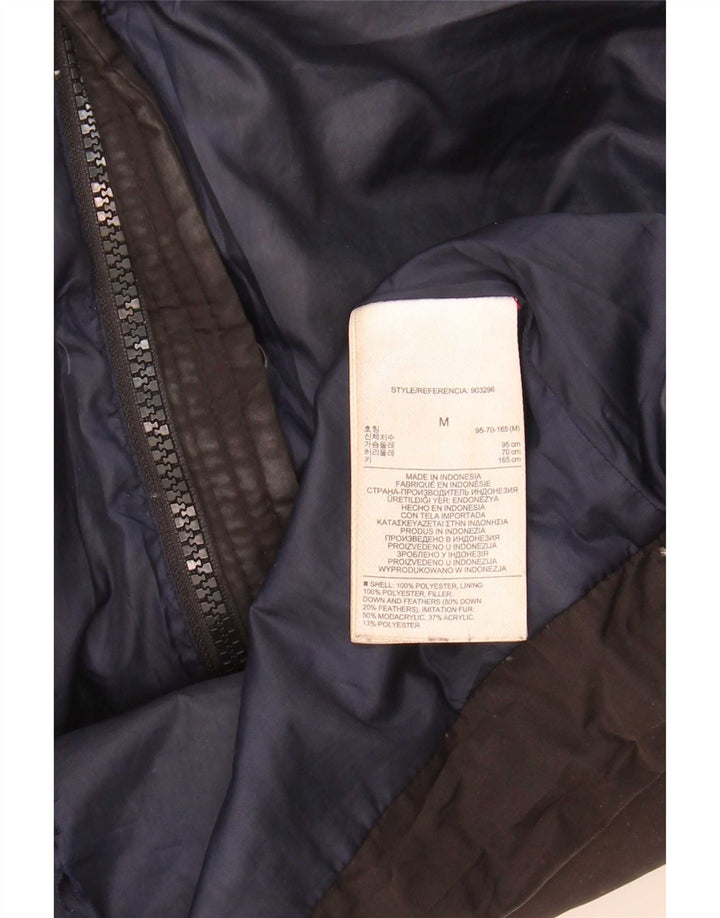 Gap Polstret hættejakke til kvinder UK 14 Medium Sort Polyester