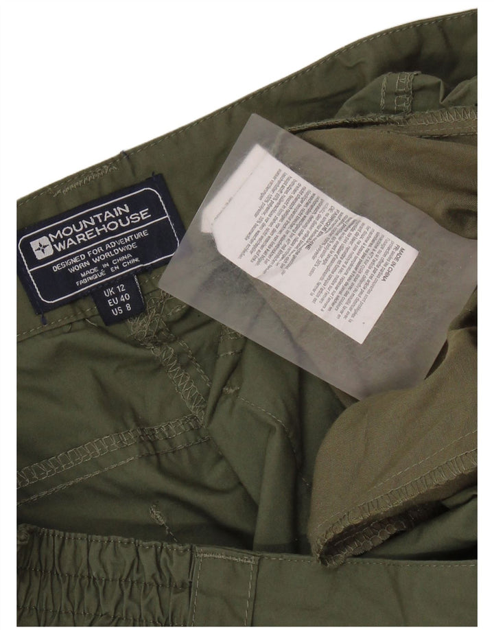 Mountain Warehouse Dame Chino Shorts UK 12 Medium W30 Khaki Polyester