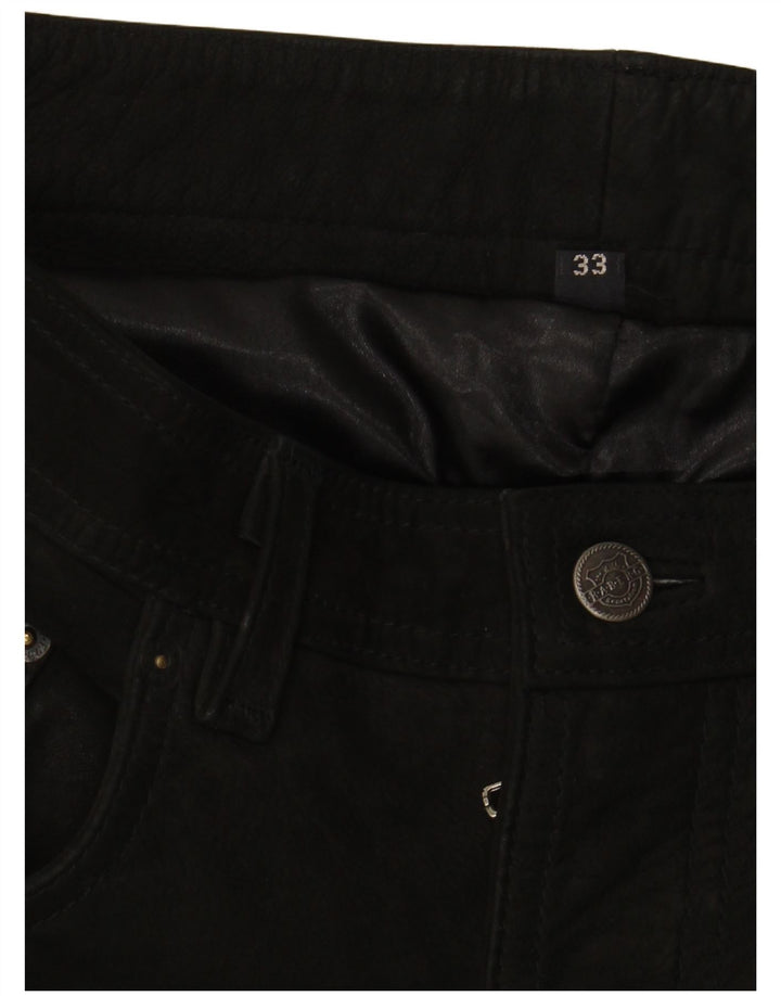 VINTAGE Straight Casual Bukser til mænd W33 L34 Sort