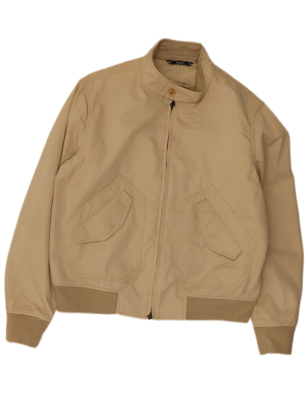 Jeckerson Herre Bomber Jacket UK 42 XL Beige Bomuld