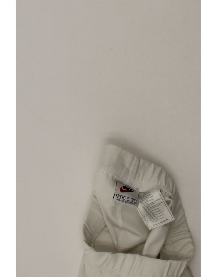 NIKE Womens Dri Fit Sport Shorts US 4/6 Small  White Polyester Vintage Nike and Second-Hand Nike from Messina Hembry 