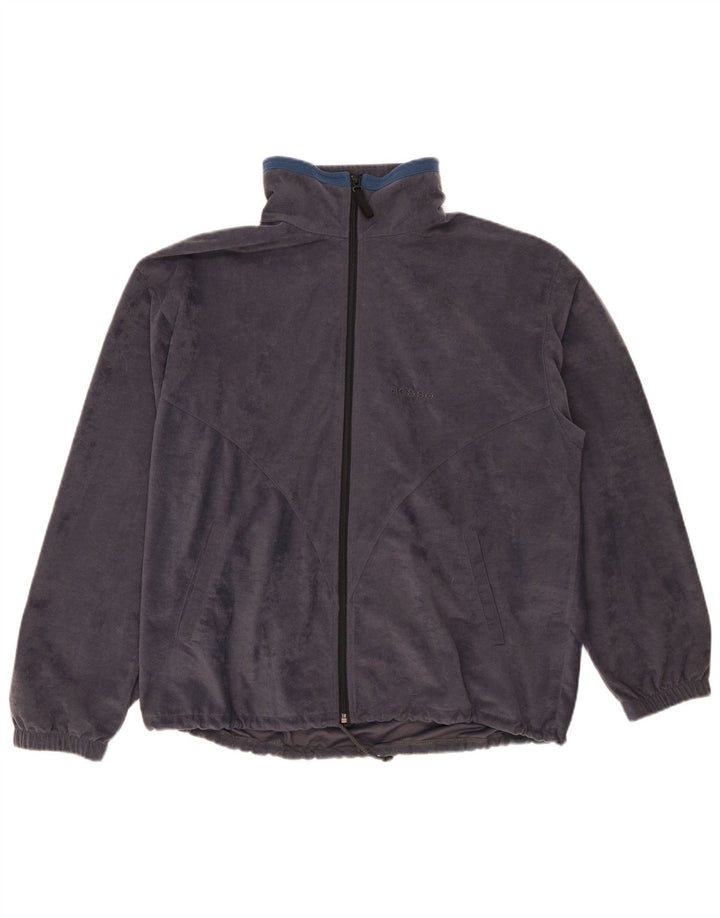 Aesse Herre Velour Træningsdragt Top Jakke IT 48 Medium Grå Polyester