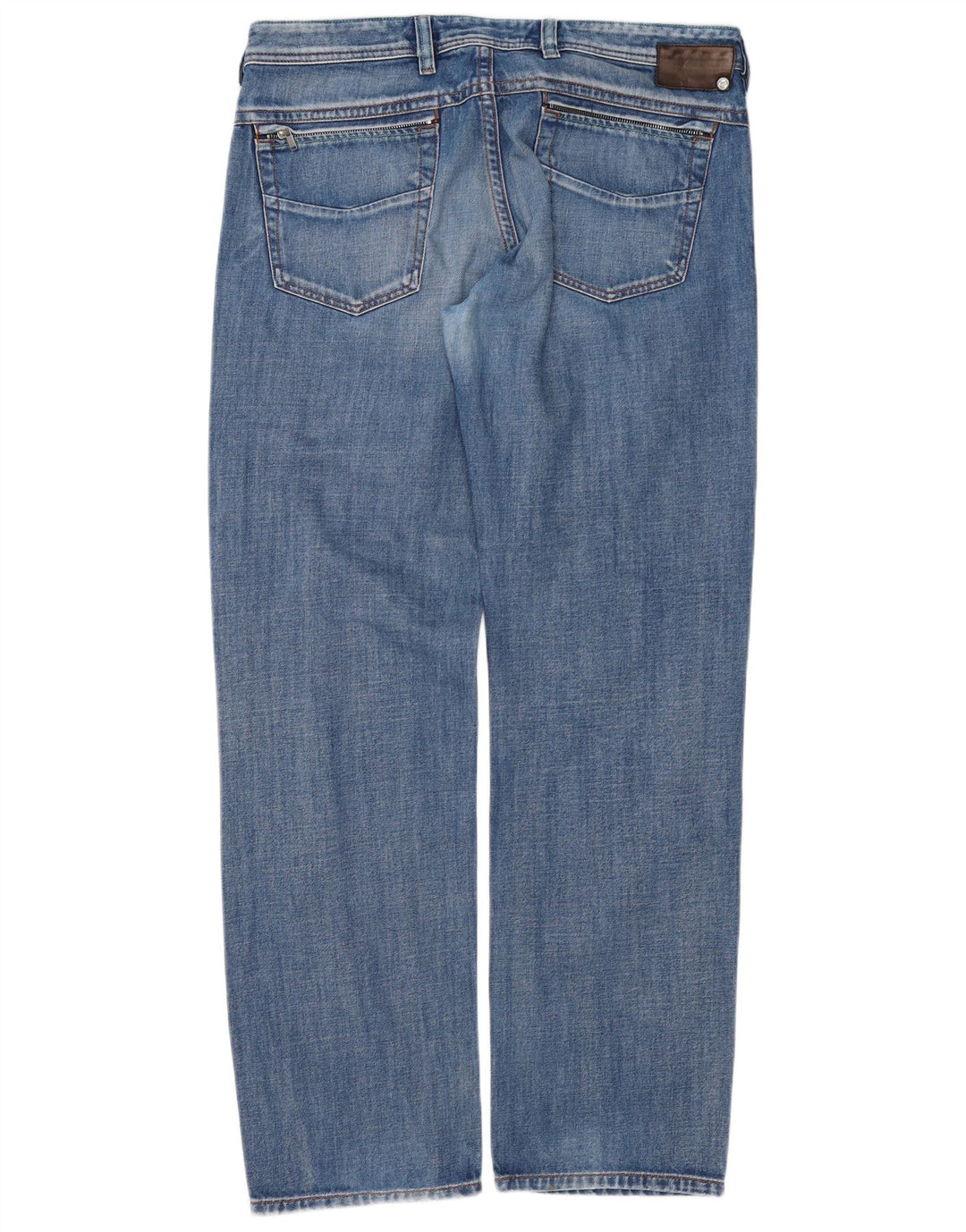 DIESEL Herre Rayan Fit Straight Jeans W38 L34 Blå Bomuld