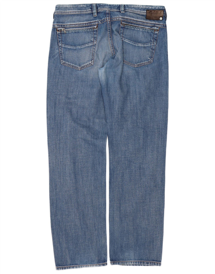 DIESEL Herre Rayan Fit Straight Jeans W38 L34 Blå Bomuld