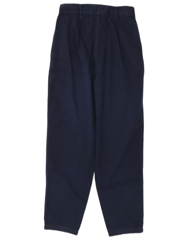 Benetton Dame Højtalje Casual Bukser IT 42 Medium W26 L28 Marineblå