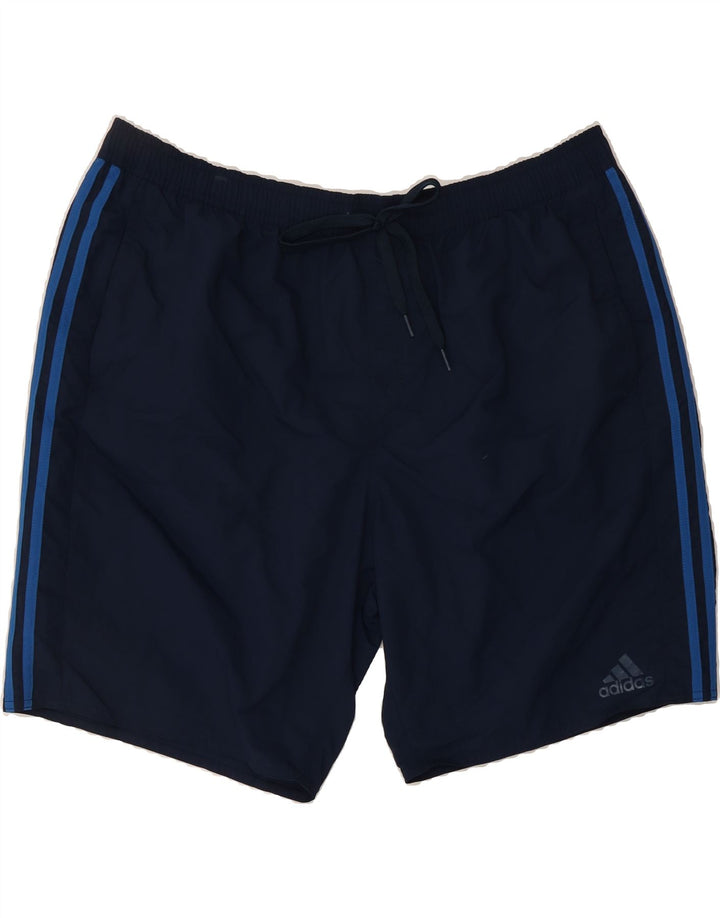 ADIDAS Mens Sport Shorts 2XL  Navy Blue Nylon Vintage Adidas and Second-Hand Adidas from Messina Hembry 