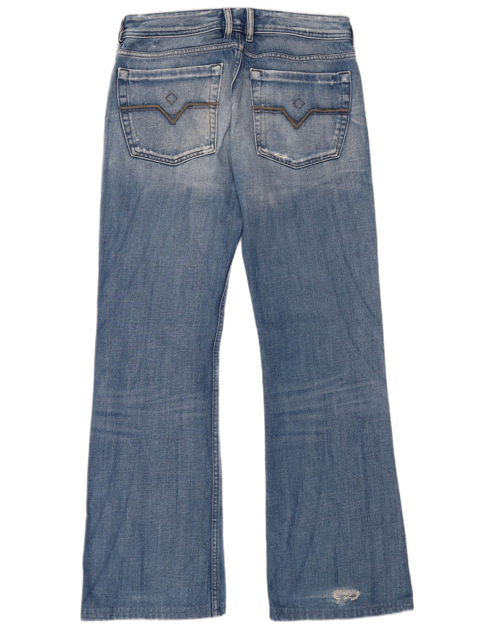 Diesel Dame Distressed Bootcut Jeans W31 L31 Blå