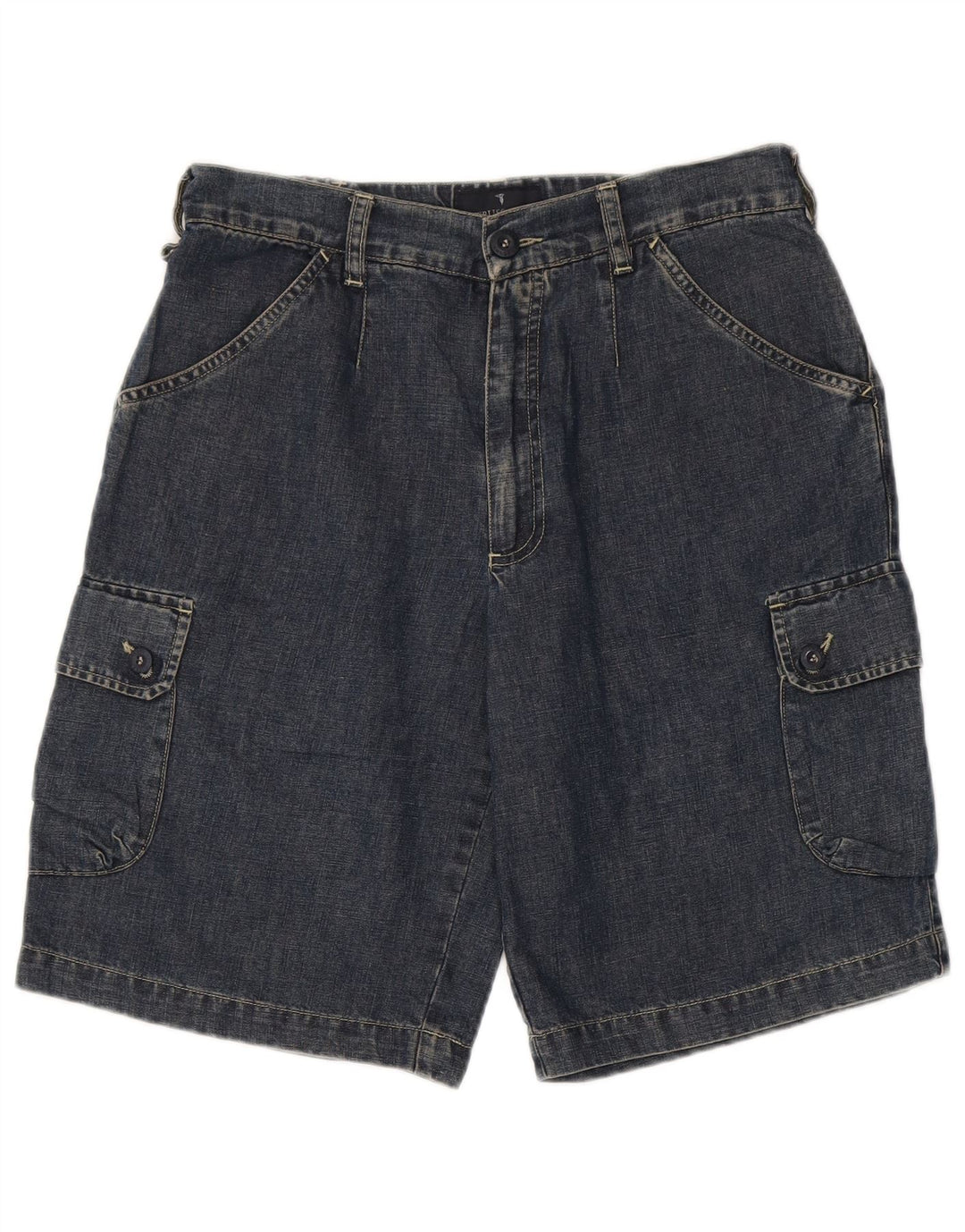 Trussardi Herre Cargo Denim Shorts IT 48 Medium W30 Blå Bomuld