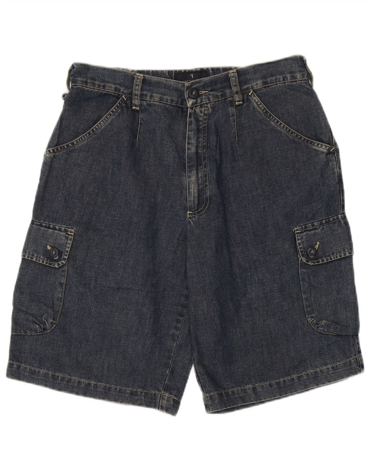 Trussardi Herre Cargo Denim Shorts IT 48 Medium W30 Blå Bomuld