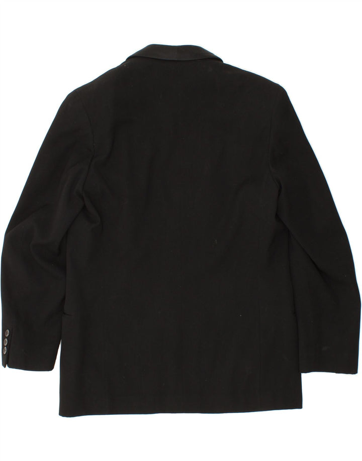 VINTAGE Mens 1 Button Blazer Jacket UK 38 Medium Black Vintage Vintage and Second-Hand Vintage from Messina Hembry 