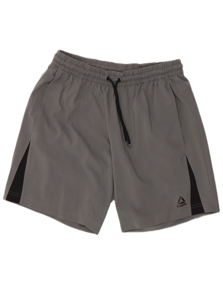 Reebok Herre Regular Sports Shorts Medium Grey Polyester Sports