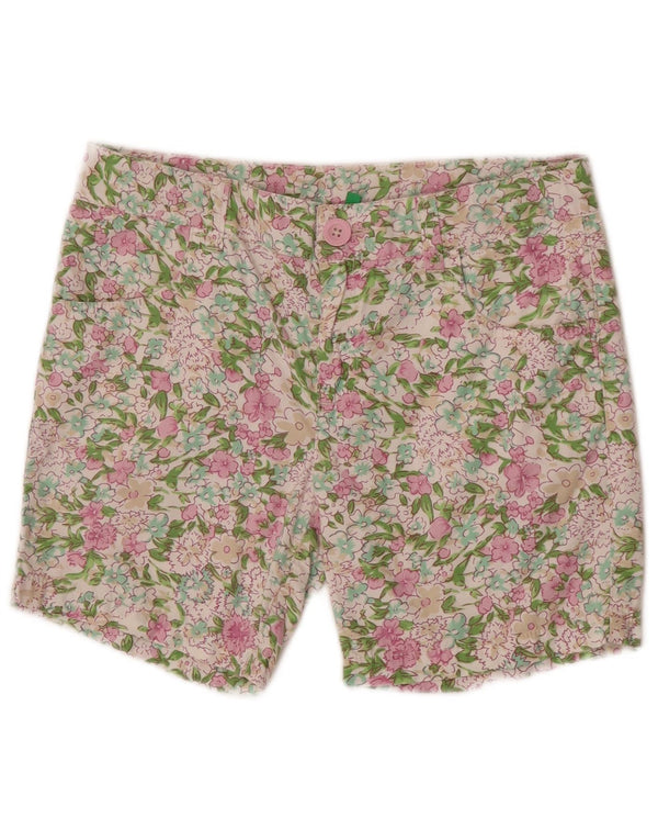 Benetton Girls Casual Shorts 11-12 år 2XL W29 Flerfarvet blomster