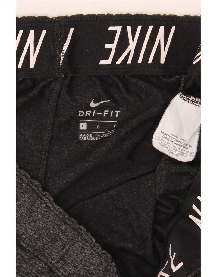 Nike Herre Dri Fit sportsshorts, store grå polyester