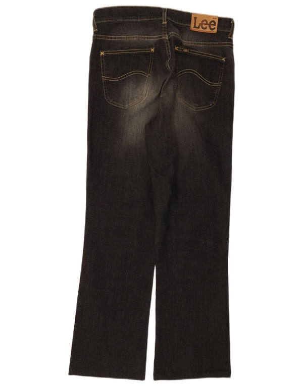 Lee Mens REED Straight Jeans W32 L28 Sort polyester