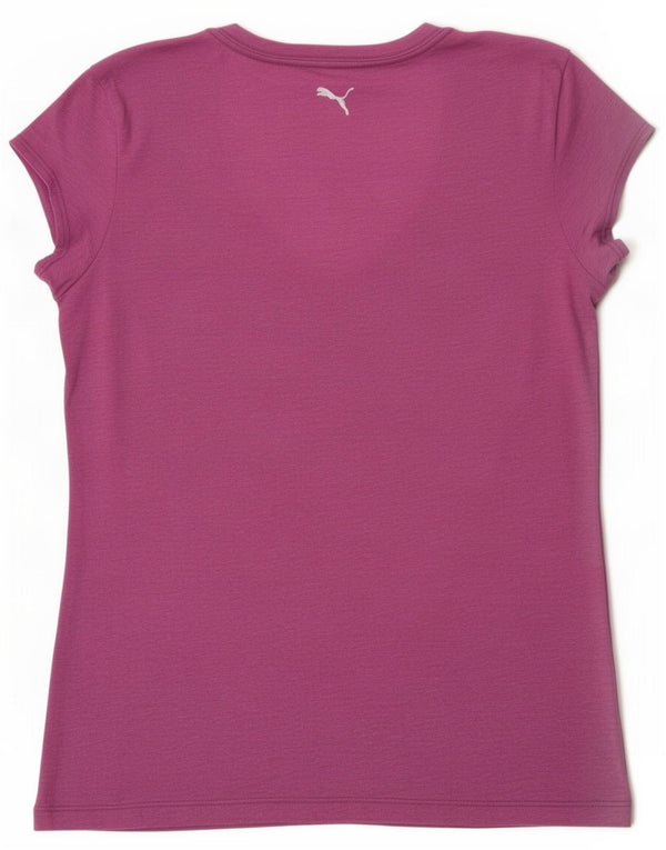 Puma T-Shirt Top UK 16 Stor Lilla