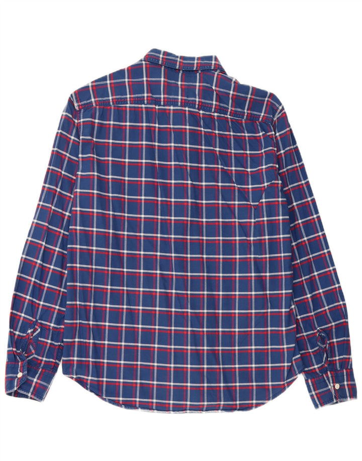 Levi's Herre Standard Fit skjorte Medium Blue Ternet Bomuld