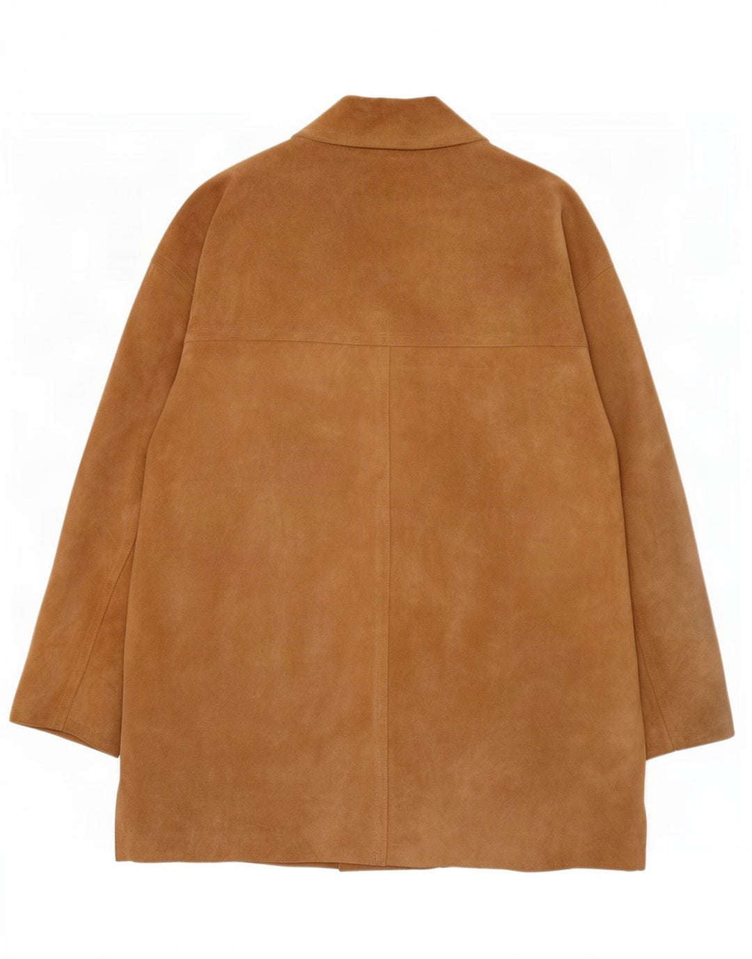 Vintage oversized ruskindsfrakke til kvinder IT 42 Medium Beige Læder