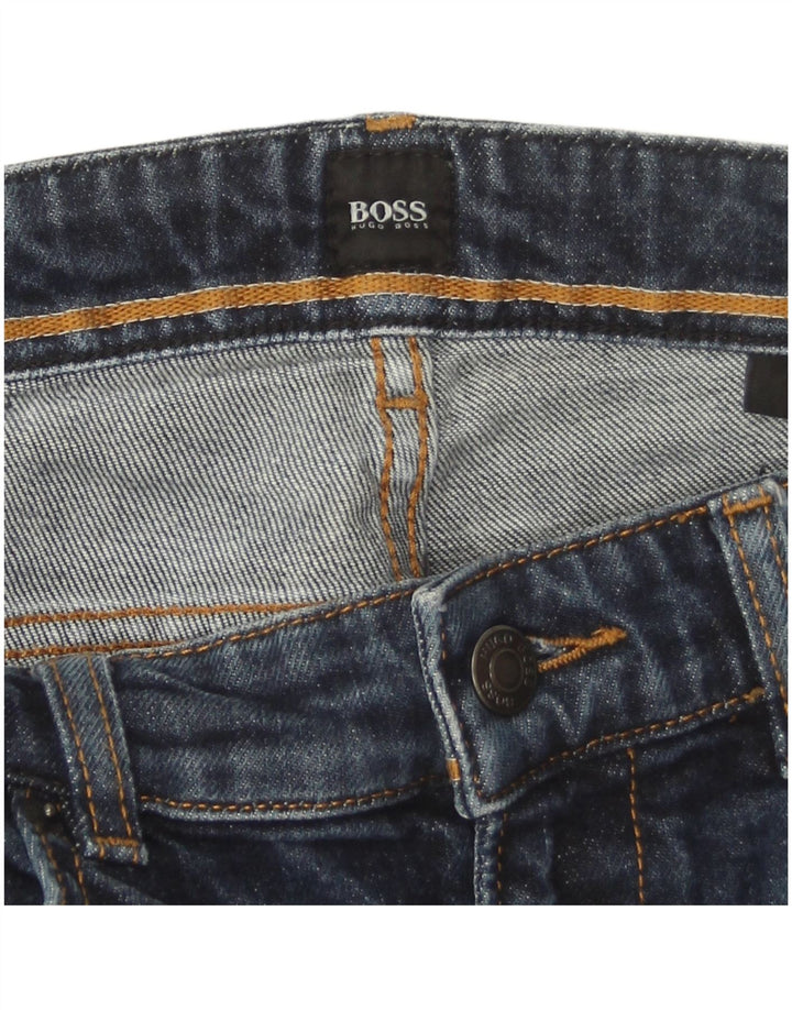 Hugo Boss Slim Jeans til mænd W32 L33 Marineblå