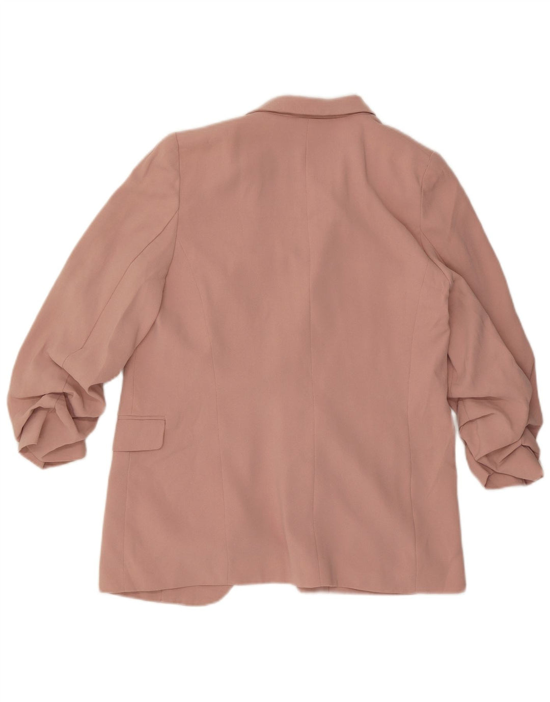 Marks & Spencer Womens Open Blazer Jacket UK 12 Medium Pink Polyester