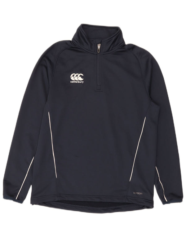 Canterbury Boys Zip Neck Pullover Træningsdragt Top 13-14 år Navy Blue