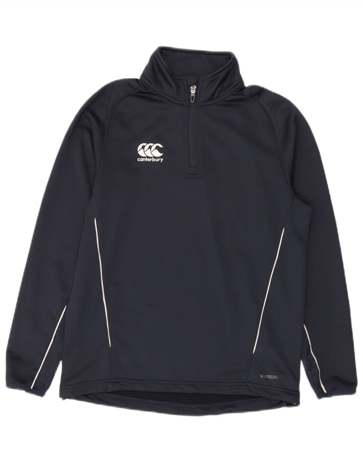 Canterbury Boys Zip Neck Pullover Træningsdragt Top 13-14 år Navy Blue