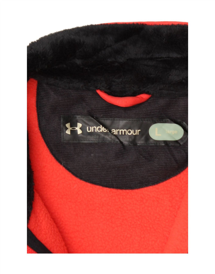 UNDER ARMOUR Herre træningsdragt Topjakke Stor rød geometrisk polyester
