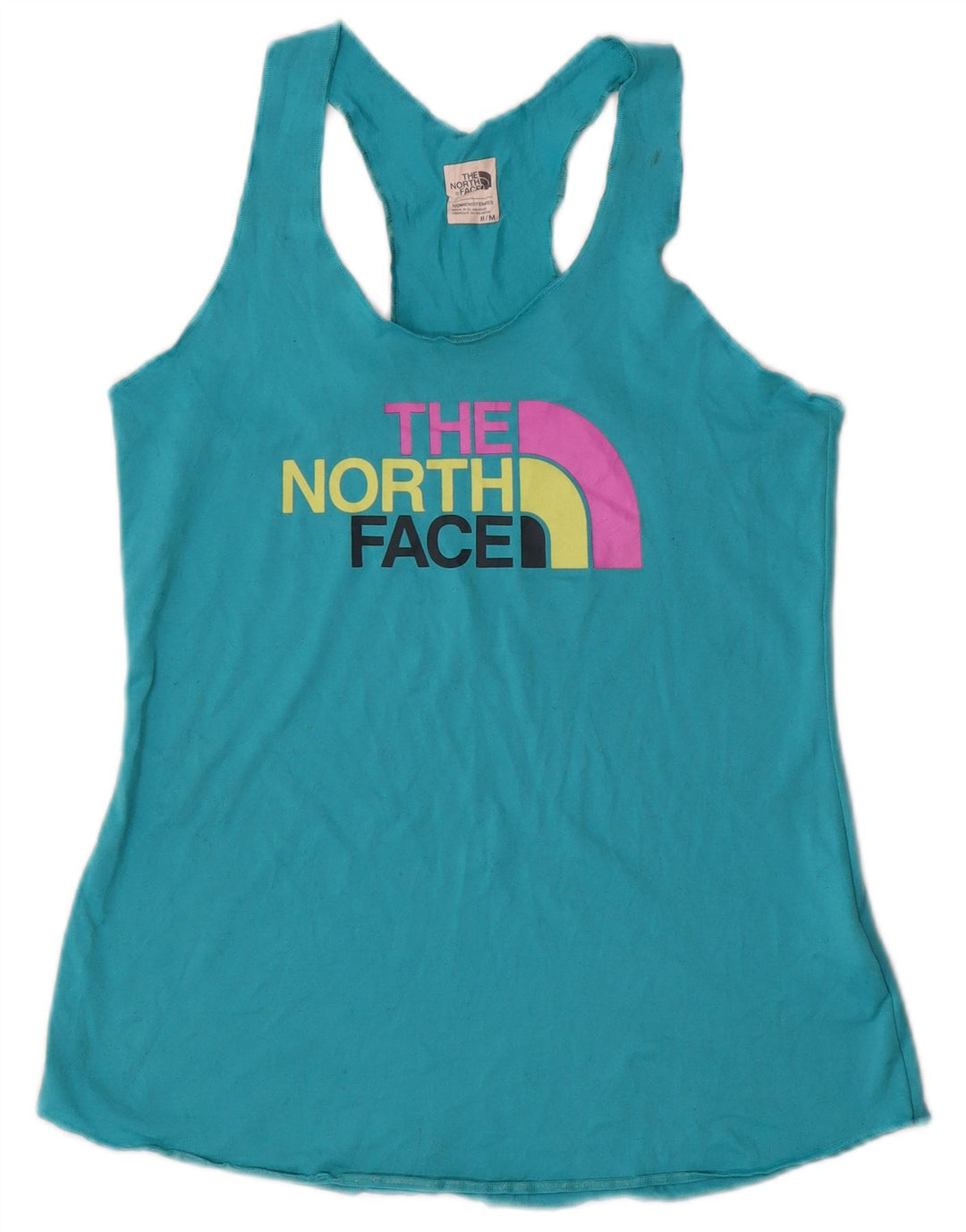 The North Face Kvinders Grafisk Vest Top UK 12 Medium Blue Polyester