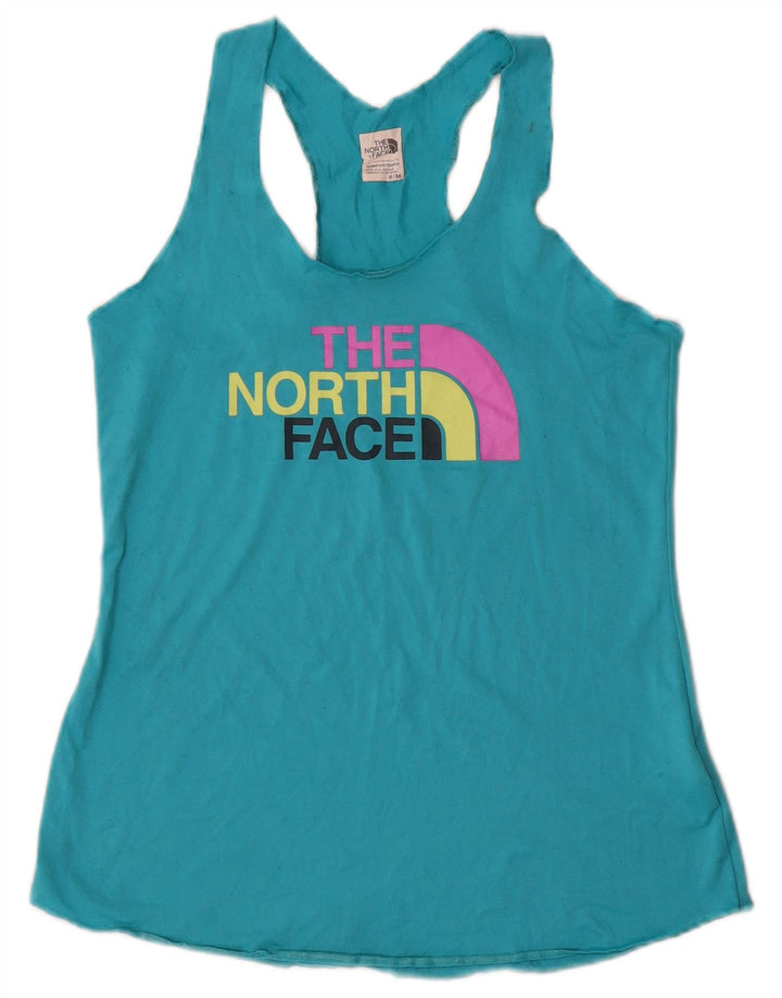 The North Face Kvinders Grafisk Vest Top UK 12 Medium Blue Polyester
