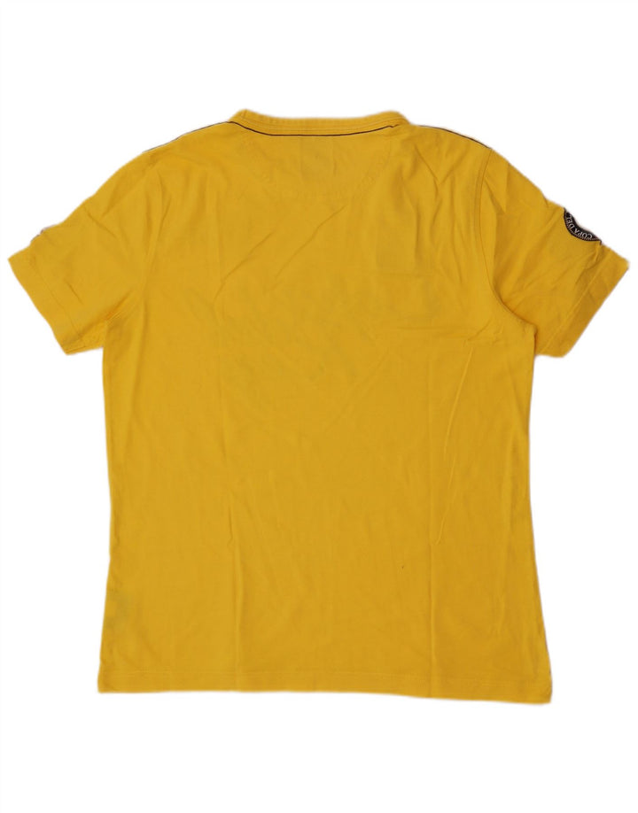 Gaastra Herre Grafisk T-Shirt Top Stor Gul Bomuld