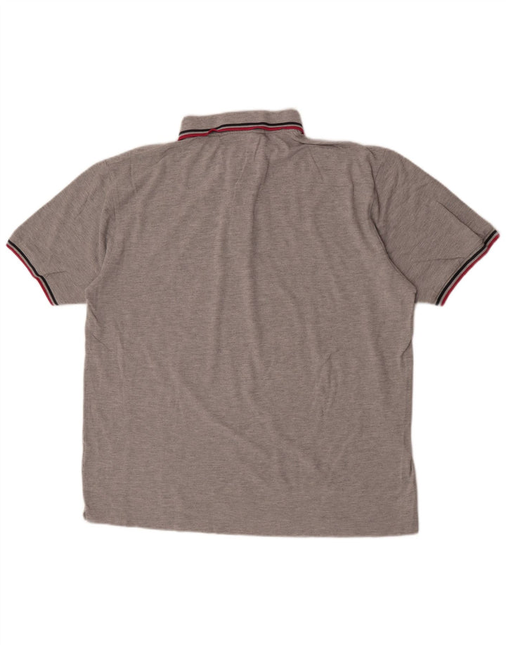 Kappa Polo Shirt til mænd 2XL Grå Flecked Bomuld