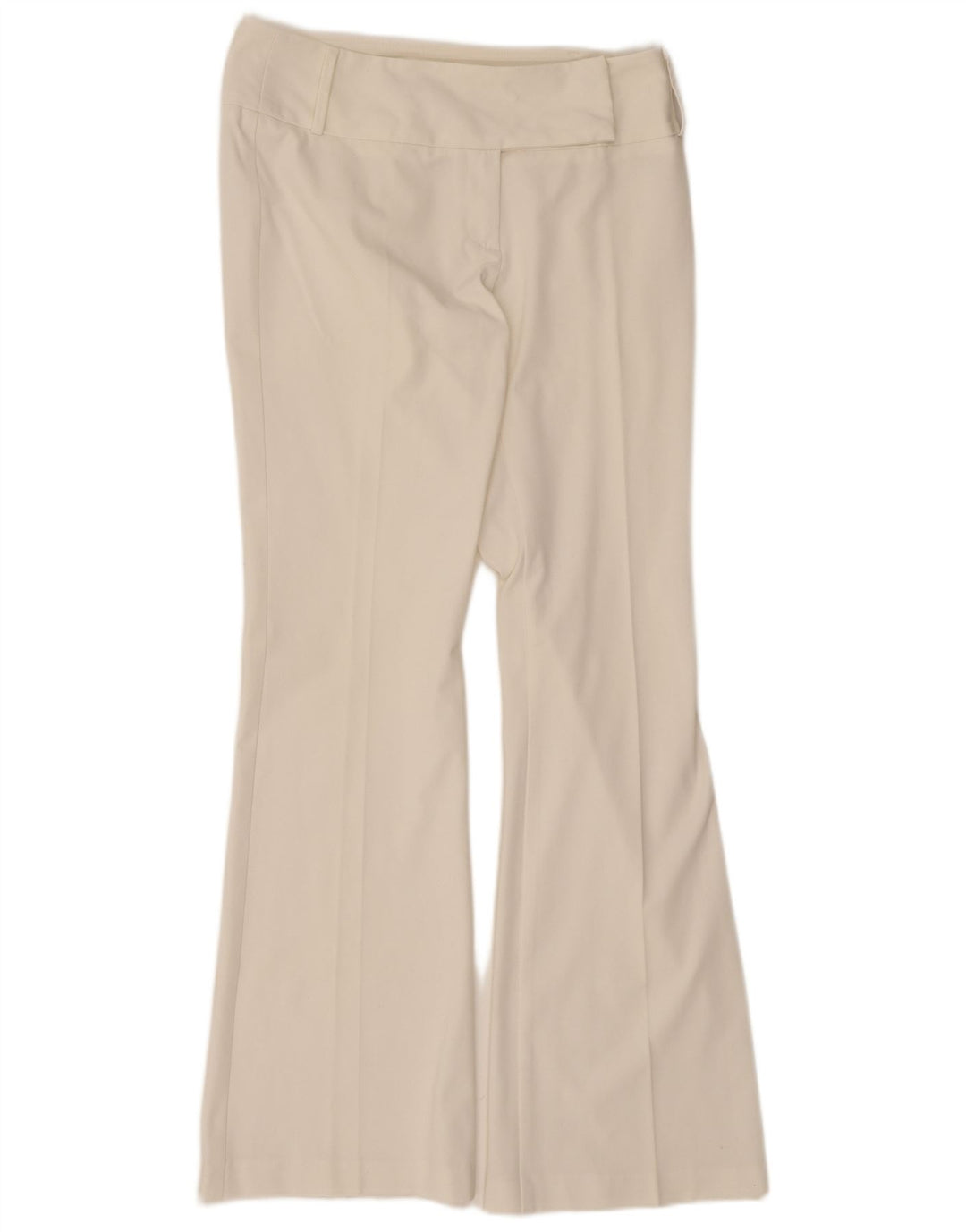 Sisley Dame Flare Casual Bukser IT 44 Medium W30 L32 Hvid Polyester