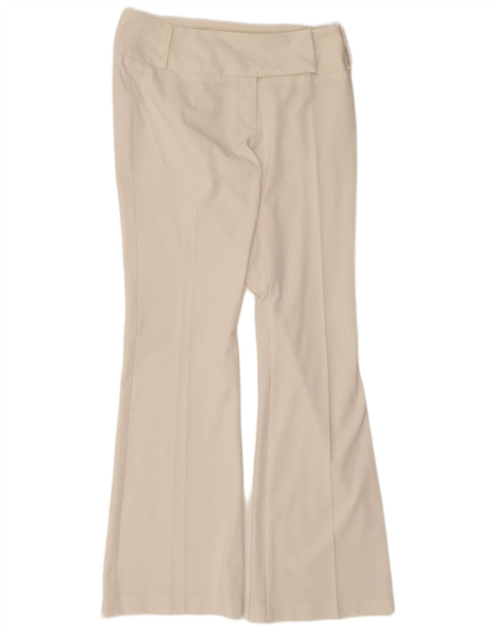 Sisley Dame Flare Casual Bukser IT 44 Medium W30 L32 Hvid Polyester