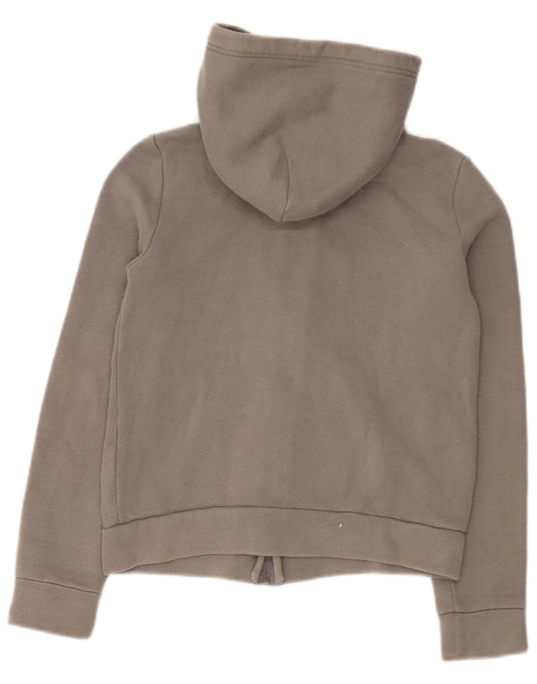 Abercrombie & Fitch Girls Crop hættetrøje med lynlås 13-14 år Large Grå