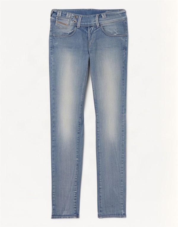 Diesel Womens Culturebelt Regular Slim Tapered Jeans W25 L32 Blå Bomuld