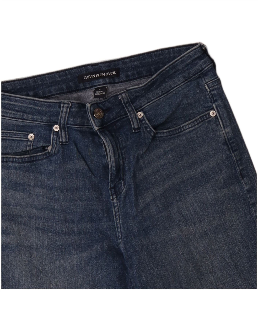Calvin Klein Boys Denim Bermuda Shorts 9-10 år W28 Blå Bomuld