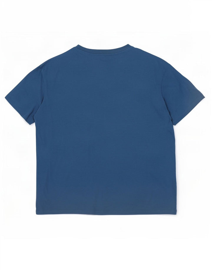 Benetton Dame T-Shirt Top UK 16 Large Blue