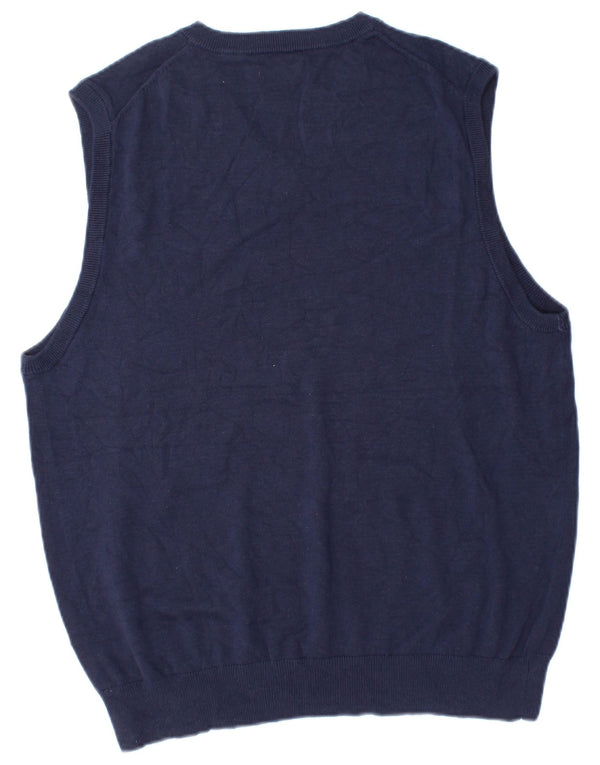 Izod Herrevest Tank Top Medium Marineblå Bomuld