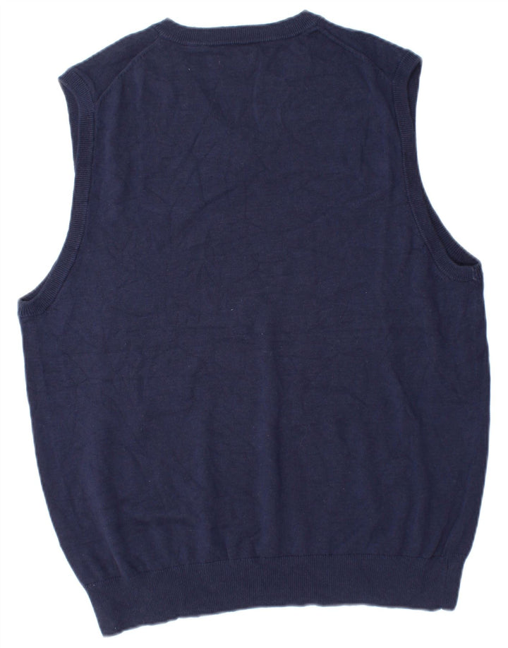 Izod Herrevest Tank Top Medium Marineblå Bomuld