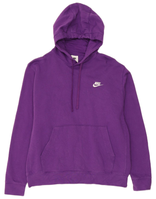Nike Herre hættetrøje Jumper Large Lilla Bomuld