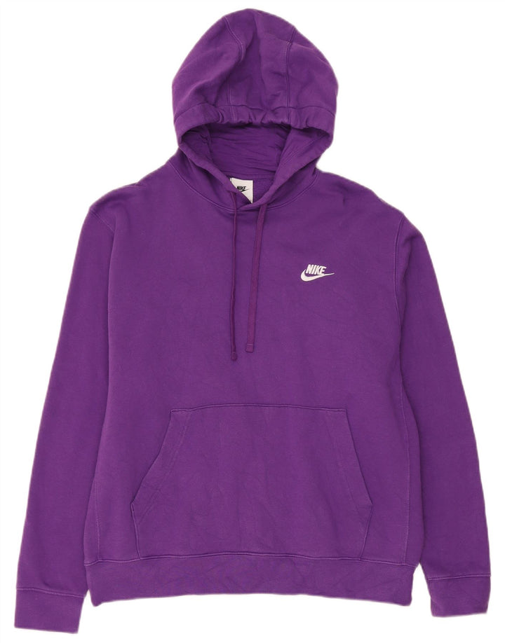 Nike Herre hættetrøje Jumper Large Lilla Bomuld