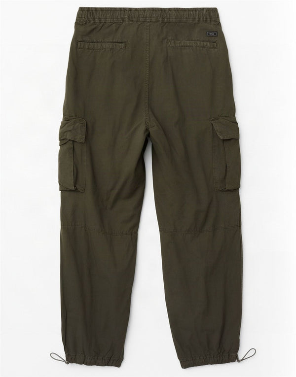 Zara Herre Joggers Cargo Bukser Small W30 L28 Grøn bomuld