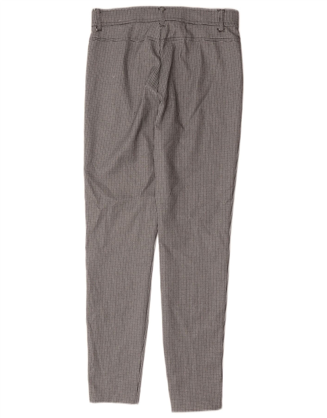 Zara Dame Slim Casual Bukser Medium W28 L27 Sort Houndstooth