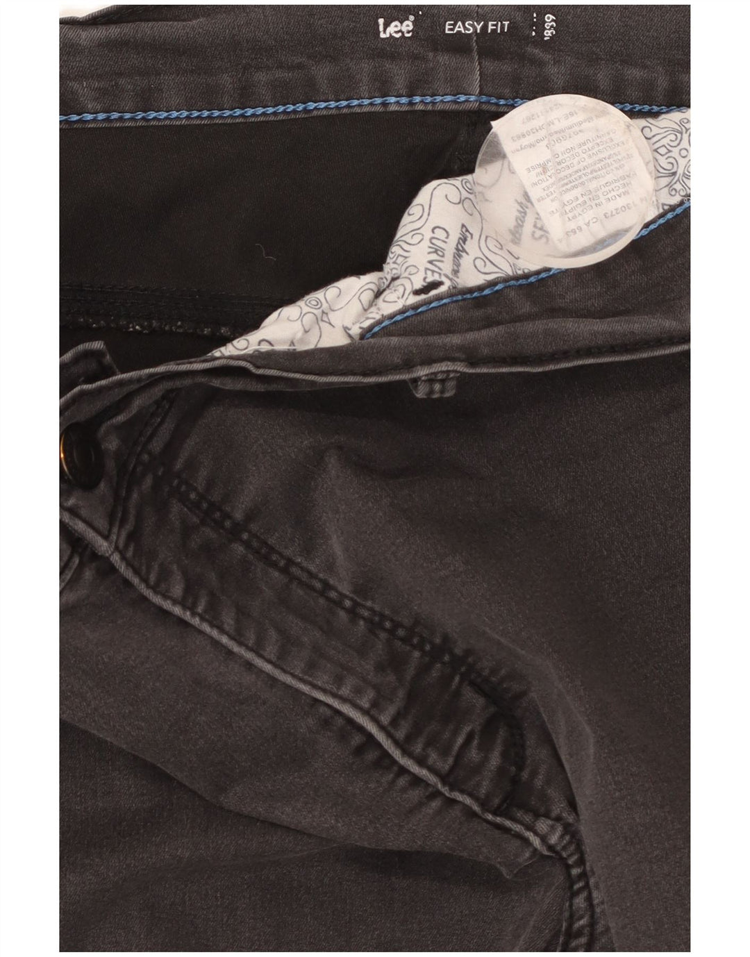 Lee Dame Easy Fit Skinny Jeans W38 L29 Grå Bomuld