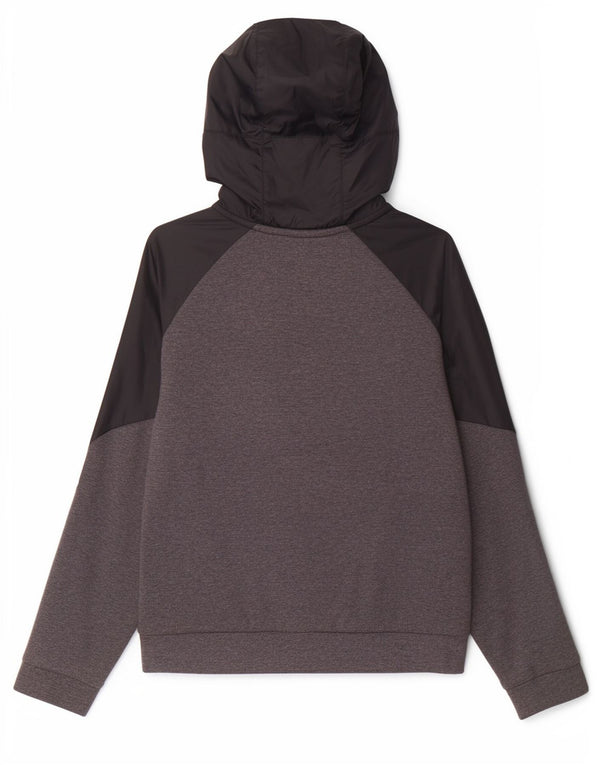 Nike hættetrøje med lynlås til drenge 10-11 år Medium Sort Colourblock Bomuld